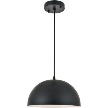 Forte 1 Light Black Pendant LD4022D12BK