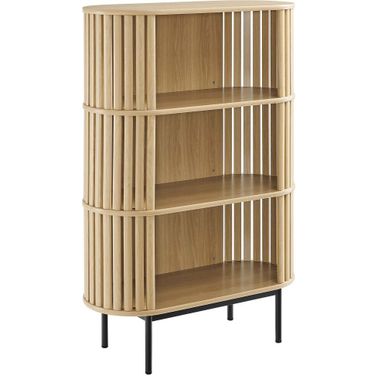Fortitude Three Tier Display Cabinet In Oak