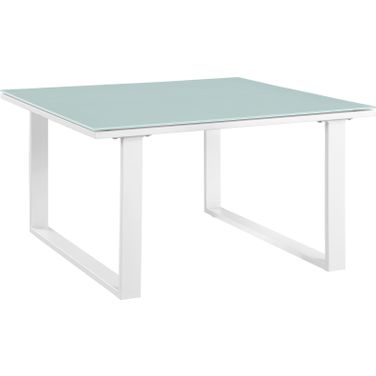 Fortuna White Outdoor Patio Side Table