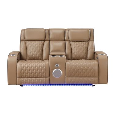 Fortuner Loveseat In Caramel