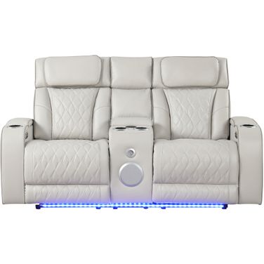 Fortuner Power Reclining Loveseat In Ice