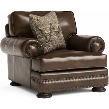 Foster Leather Chair In Molasses
