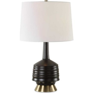 Foster Glaze Table Lamp In Black