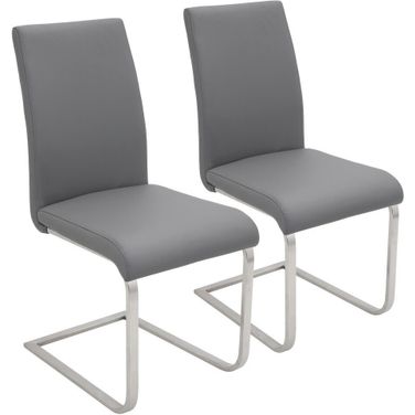 Foster Dining Chair Set of 2 In Grey