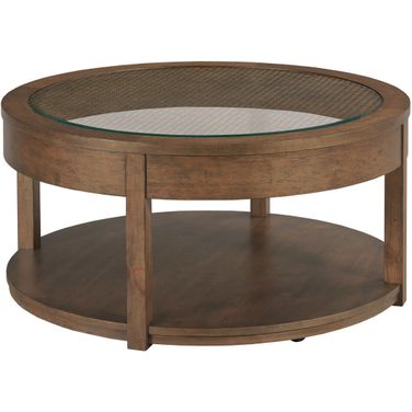 Foster Round Coffee Table In Hazel