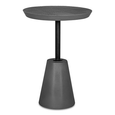 Foundation Dark Grey Ceramic Outdoor Accent Table