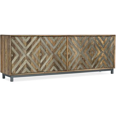 Commerce and Market Four-Door Entertainment Console