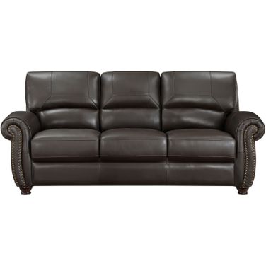 Foxborough Leather Sofa In Brown