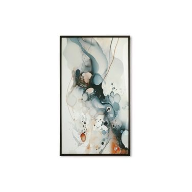 Foxenburg Wall Art In Blue/Amber/White