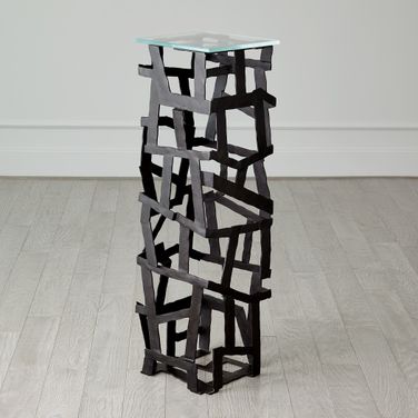 Fragments Pedestal In Blackened Iron