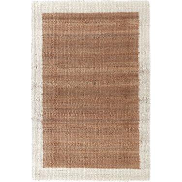 Frame 9x12 Rug In Natural and Ivory