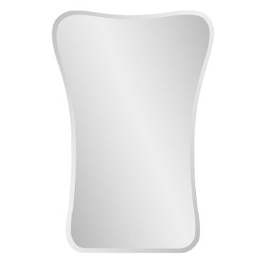 Frameless Flared Mirror In Silver