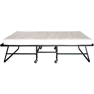 Framos Rollaway Bed With 48 Inch Mattress In Black and White