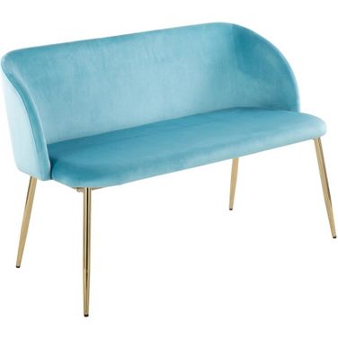 Fran Bench In Blue and Gold