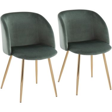 Fran Chair Set of 2 In Green