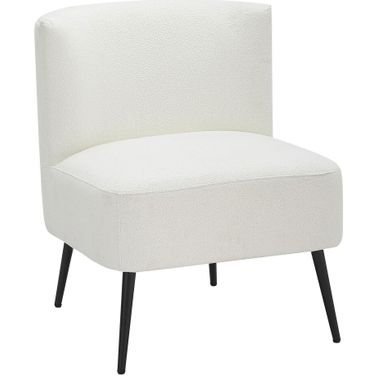 Fran Slipper Chair In White and Black