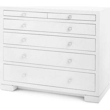 Frances 6-Drawer In Chiffon White