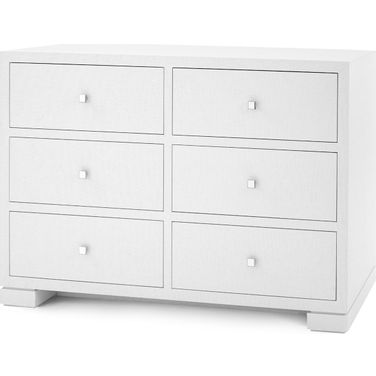 Frances Extra Large 6-Drawer In Chiffon White