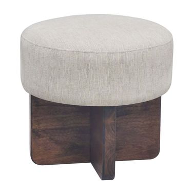 Francesca Stool In Oatmeal Sand and Brown