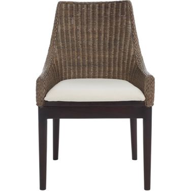 Franco Brown Rattan Sloping Chair