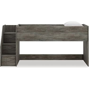 Frandern Twin Loft Bed In Gray