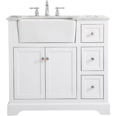 Franklin 36 Inch Single Bathroom Vanity In White