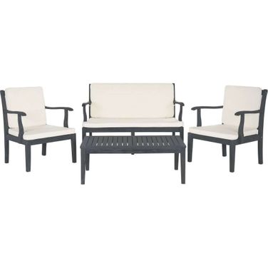Franklin Ash Grey and Beige 4-Piece Outdoor Living Set