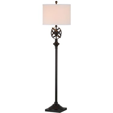 Franklin Oil Rubbed Bronze 60 Inch Armillary Floor Lamp with White Shade