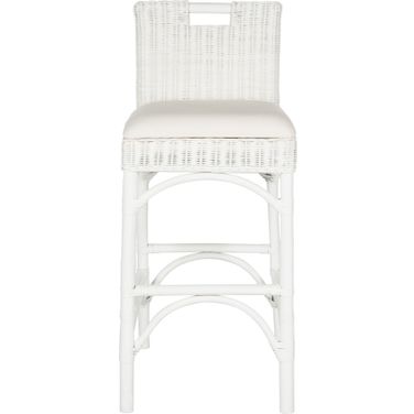 Franklin White and Eggshell Bar Stool