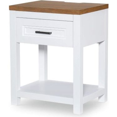 Franklin White Open Nightstand