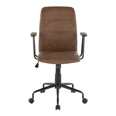 Fredrick Office Chair In Black and Espresso