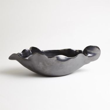 Free Form Small Bowl In Graphite