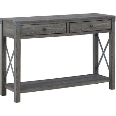 Freedan Grayish Brown Console Table