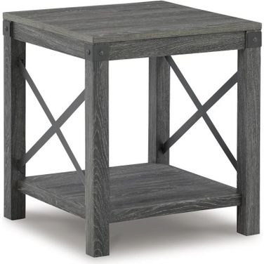 Freedan Grayish Brown End Table
