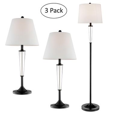 Freida Table Lamp Set of 3 In Black