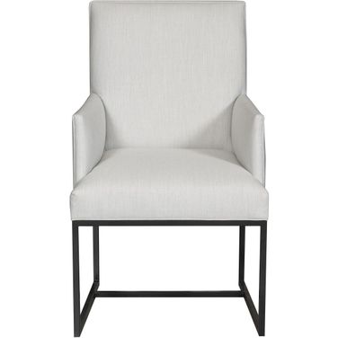 Fremont Outdoor Arm Chair In Gray and Black