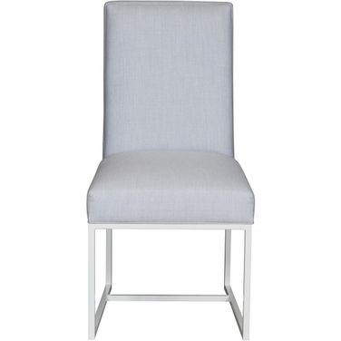 Fremont Outdoor Side Chair In Blue and White
