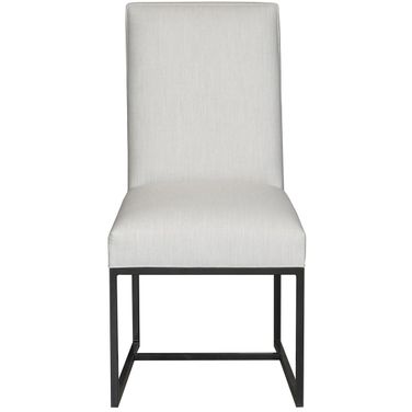 Fremont Outdoor Side Chair In Gray and Black