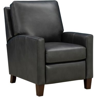 Fremont Push Thru The Arms Recliner In Dark Gray