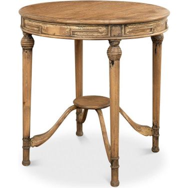 French Brown Tea Accent Table