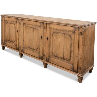 French Country Tan Old Pine Stain Sideboard