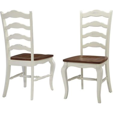 French Countryside Off White Dining Chair Pair