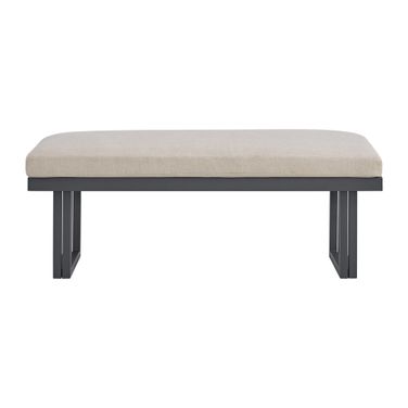 Fresca Dining Bench In Beige and Dark Grey