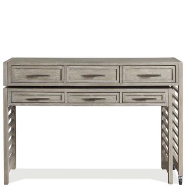 Fresh Perspectives Swivel Desk In Casual Taupe