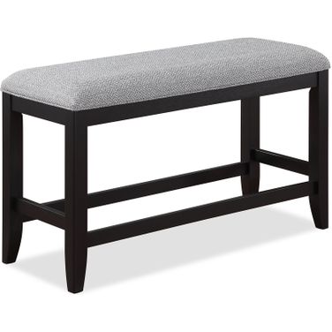Frey Counter Height Bench In Black
