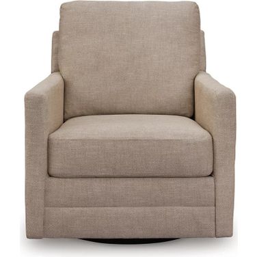 Freybourne Next-Gen Nuvella Swivel Accent Chair In Twill