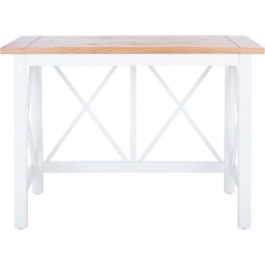 Freyr Desk in Natural and White