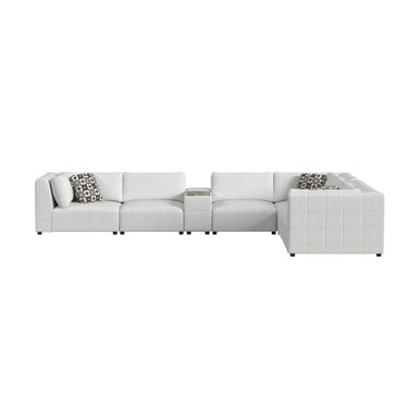 Frida 7-Piece Modular Set with Pillows In Dark Beige