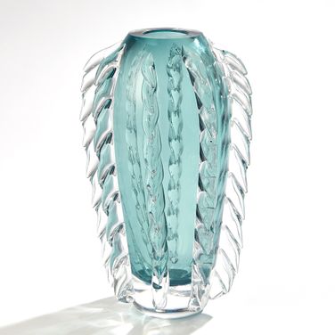 Fringe Vase In Azure