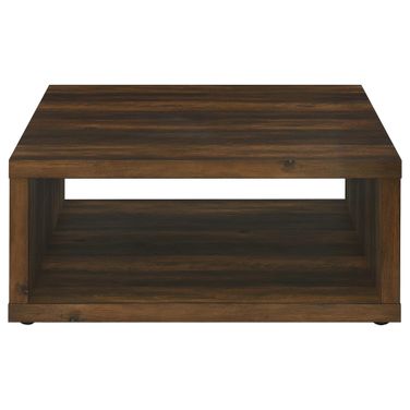 Frisco Square Engineered Wood Coffee Table In Dark Pine